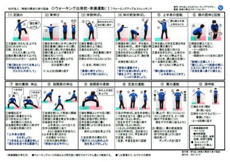 歩くためのストレッチ ｜ Npo法人神奈川県歩け歩け協会