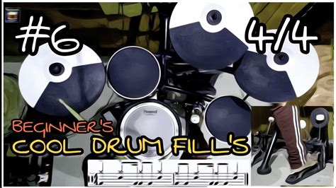 Easy Drum Fills Roll Lesson 6 Beginners Roll Lesson Drum Training Drum Fill Tutorial