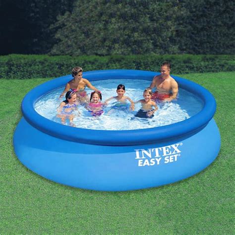 INTEX Easy Set 12 Ft Round X 30 In Deep Inflatable Pool With 330 GPH