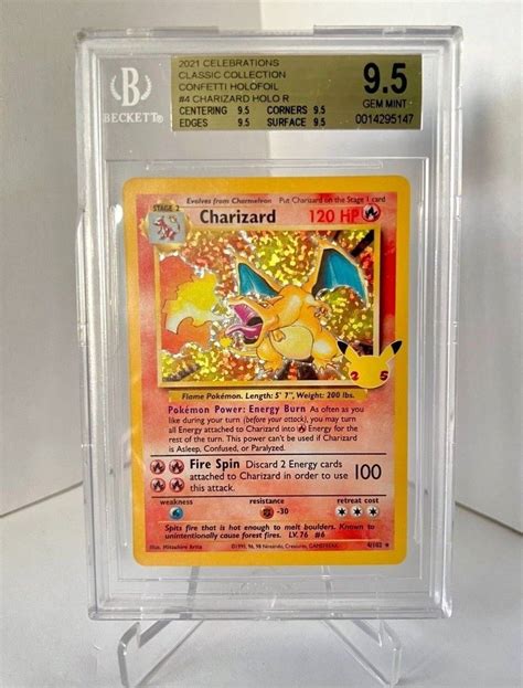 Mavin Charizard Holo Celebrations Bgs Gem Mint Base Set Classic