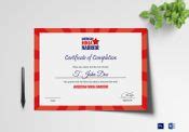 Custom Made Course Completion Certificate Design Template In Psd Word