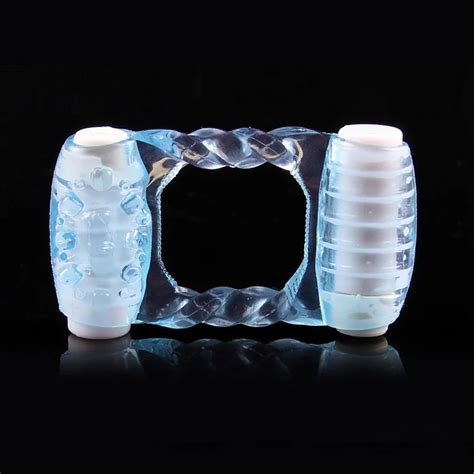 Double Vibrating Cock Penis Sleeve Ring Cockring Vibrator Rings Mens