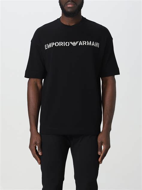 EMPORIO ARMANI: t-shirt for man - Black | Emporio Armani t-shirt ...