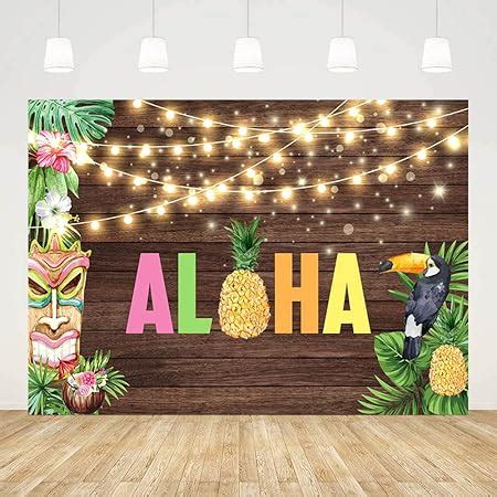 Amazon Mocsicka Luau Backdrop 7x5ft Vinyl Tropical Party Hawaiian