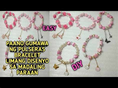 Paano Gumawa Ng Pulseras Bracelet Limang Disenyo Sa Madaling Paraan