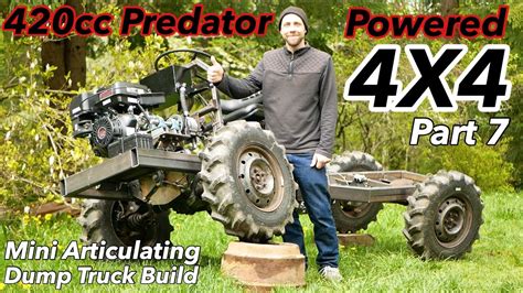 420cc Predator Powered Articulating 4x4 Dump Truck Build Part 7 Youtube