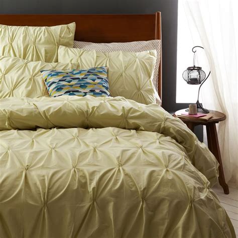 Organic Cotton Pintuck Duvet Cover Shams West Elm