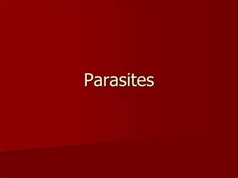 Ppt Parasites Powerpoint Presentation Free Download Id650853