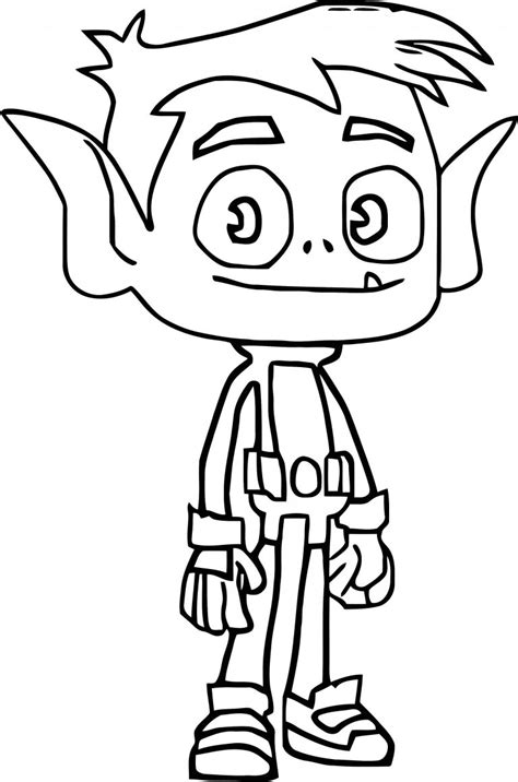 Teen Titans Go Robin Height Coloring Page Wecoloringpage Hot