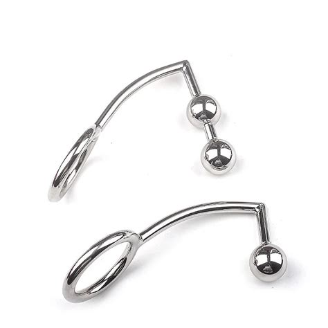 PLUG Crochet Anal En Acier Inoxydable Massage De La Prostate Plug Anal Gay Avec Boule En