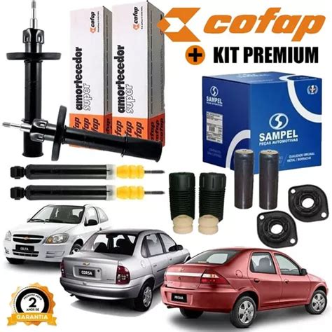 Kit Completo Amortecedor Corsa Celta Prisma Escorrega