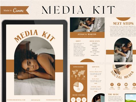 Media Kit Template For Canva Pricing Guide For Influencers Media