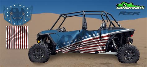 Polaris Rzr Xp 4 1000 Decal Kits Usa American Flag Design