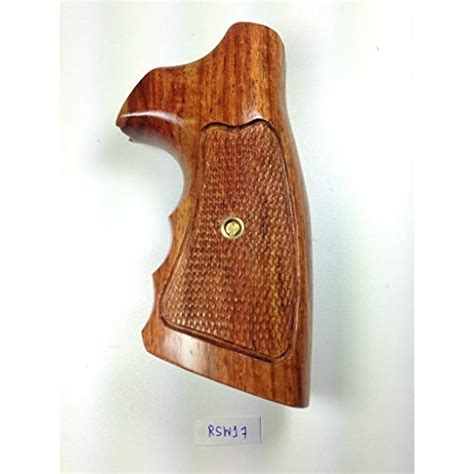 New Rossi Small Frame Square Butt Revolver Grips Checkered Hardwood