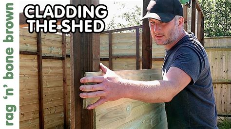 Cladding The Shed With Shiplap Part Shed Build Project Youtube