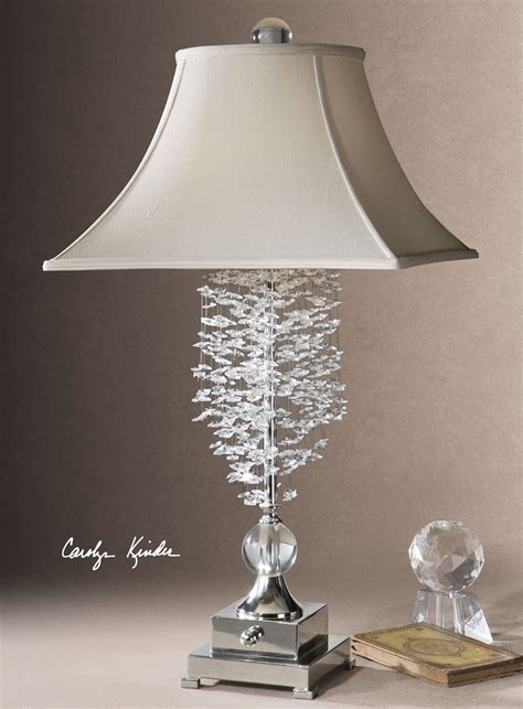 Add An Elegant Touch To Your Decor With This Exquisite Lamp Fascination Ii Silver And Cascading