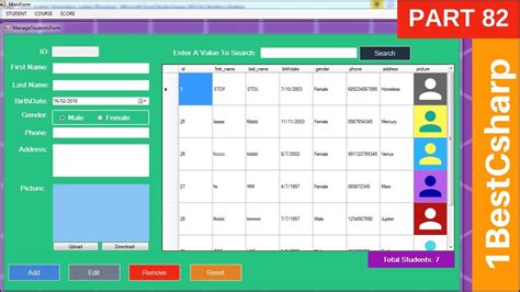 Vb Net Student Information System Project In Vb Net And Mysql