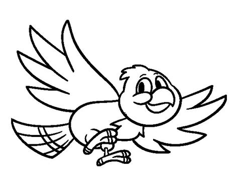 Dibujo de Pájaro volando para Colorear Dibujos net