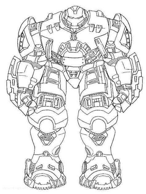 Hulkbuster Gigante Para Colorear Imprimir E Dibujar Coloringonly