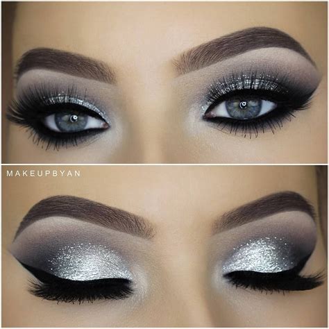 Maquiagem Sombra Em Tons Prata Smoke Eye Makeup Smokey Eye Makeup