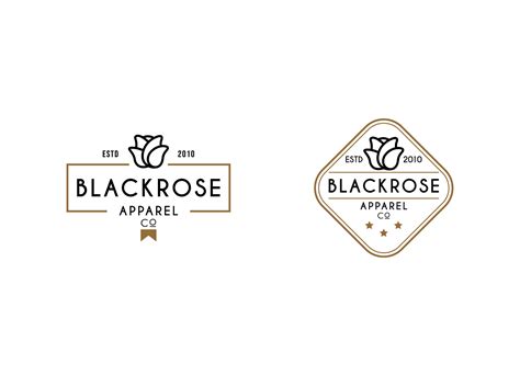 Modern apparel cloth logo design. Black rose logo design template. 27196701 Vector Art at Vecteezy