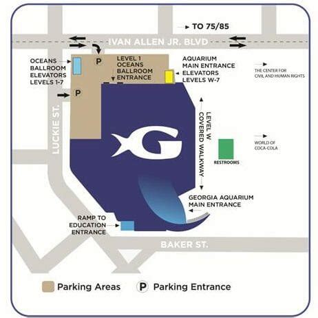 Directions & Parking - Georgia Aquarium