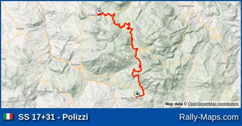 Ss 1731 Polizzi Stage Map Targa Florio 1985 Erc 🌍 Rally