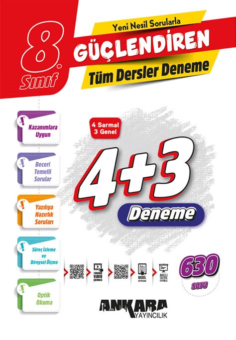 8 Sınıf Güçlendiren 3 3 Deneme Ankara Yayıncılık