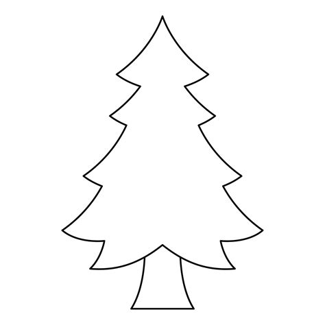 página para colorear con árbol de navidad para niños 12748326 Vector en ...