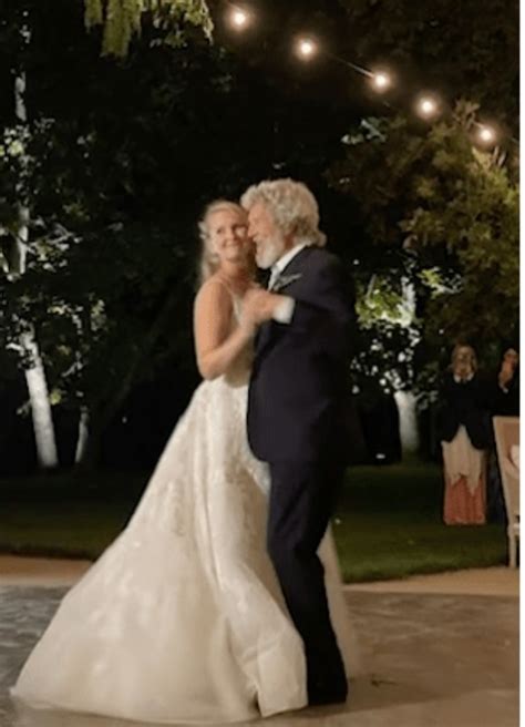 What A Dude Jeff Bridges Walks His Daughter Down The Aisle After