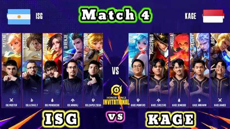 DAY 3 Match 4 KAGE Vs ISG Honor Of Kings Invitational Season 2