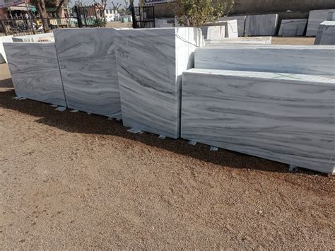 Polished Plain Makrana Dungri Marble Slab For Flooring Color White