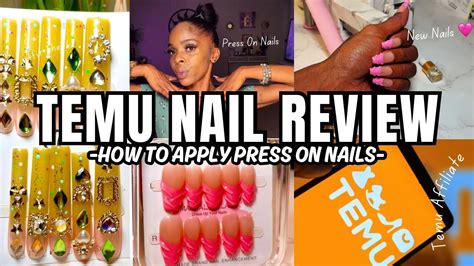 HONEST TEMU NAIL HAUL REVIEW How To Apply PRESS ON NAILS DIY Nails