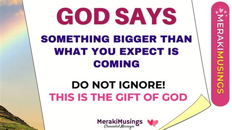 God Says Something Bigger Is Coming This Is T Of God Dont