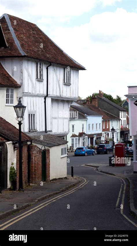 Fishmarket Street Thaxted Essex Stock Photo - Alamy