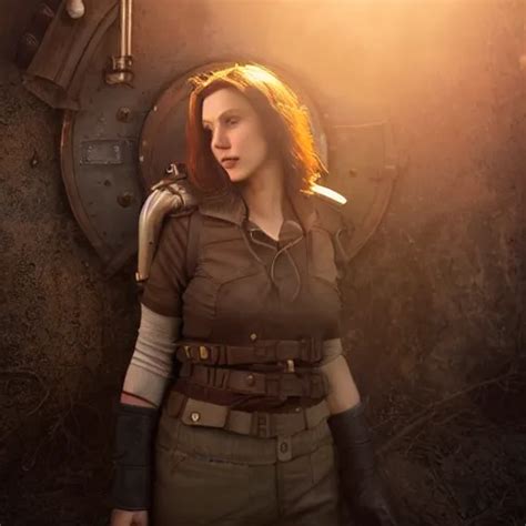 Fallout Charismatic Beautiful Rugged Brunette Stable Diffusion