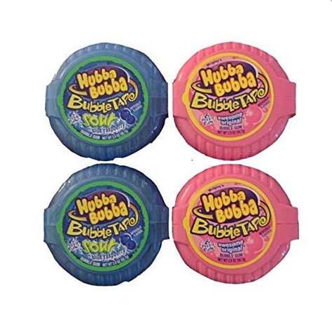 Hubba Bubba Bubble Tape Original And Hubba Bubba Bubble Tape Sour Blue