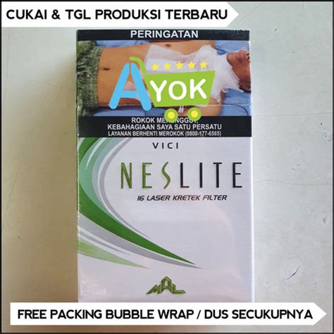 Jual Neslite Menthol 16 Batang Rokok Neslite Hijau Mint Kretek 1