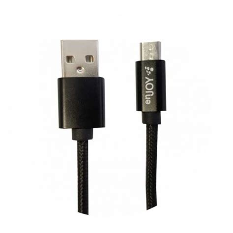 ENJOY Punottu MicroUSB Kaapeli 3m Musta Agripalvelu Fi