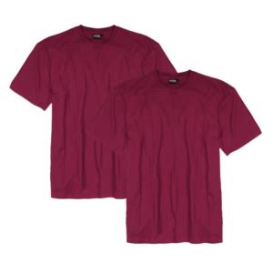 Adamo T Shirt Ronde Hals Marlon Wine 2 Pack Bigmensfashion Grote