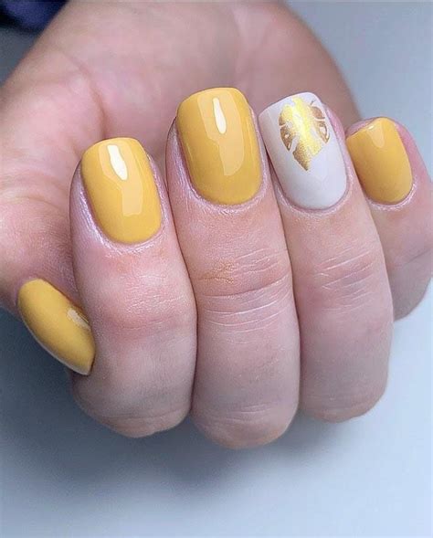 30 Trendy Mustard Nails To Inspire You | Xuzinuo