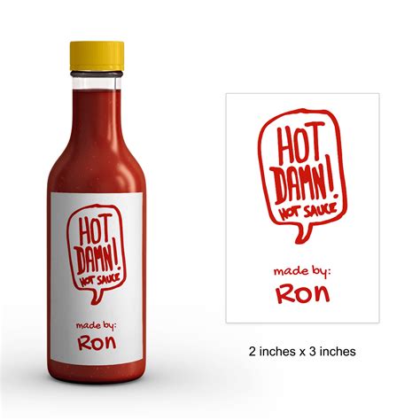 Custom Labels For Hot Sauce Bottles Design Talk
