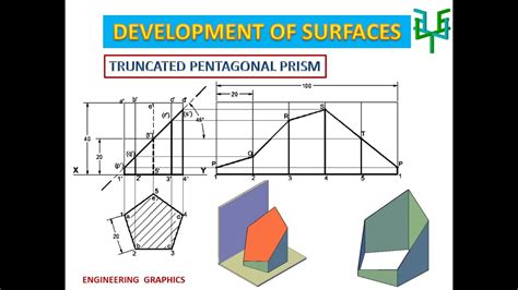 Development Of Surfaces Truncated Pentagonal Prism YouTube