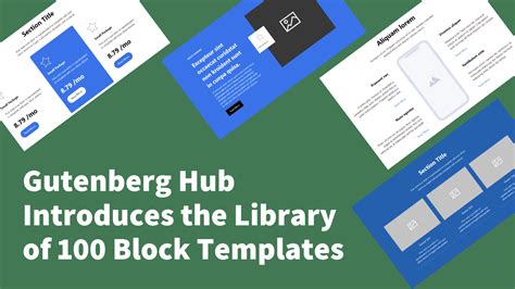 Gutenberg Block Templates