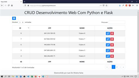 Github Juanfariasgit Flask Crud Projeto Crud Usando Ajax Jquery