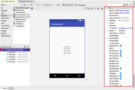 Tutorial Android Linear Layout Di Android Studio By Axellageraldinc