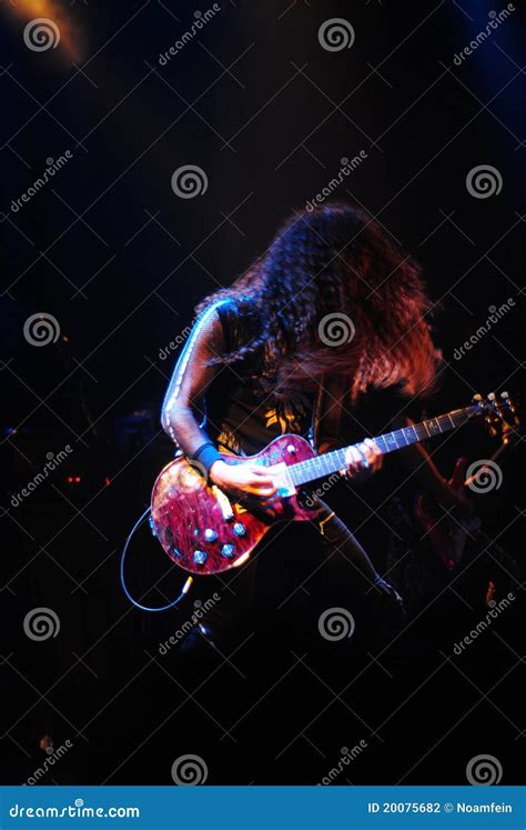 Marty Friedman Playing Guitar Editorial Image | CartoonDealer.com #41007252