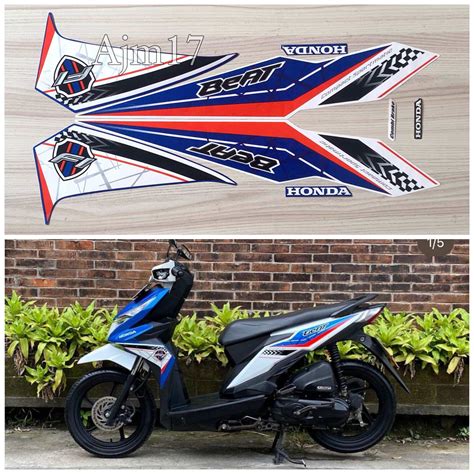 STIKER STRIPING BEAT 2016 BIRU Lazada Indonesia