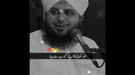 Allah Tala Ka Apne Meboob Se Pyar ☺️ Peer Ajmal Raza Qadri Bayan Status