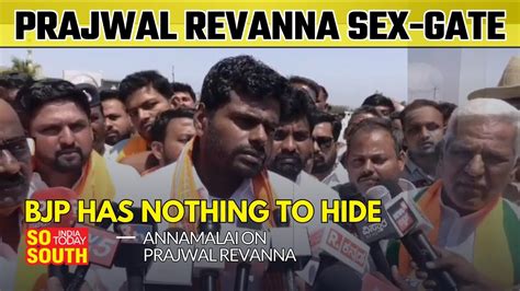 Annamalai Speaks On Prajwal Revanna Sex Gate Says BJP Has Nothing To